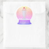 Sticker Rond globe de neige (Sac)