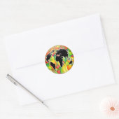 Sticker Rond Globe des fruits (Enveloppe)