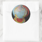 Sticker Rond Globe tournant (Sac)