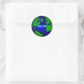 Sticker Rond globe, vois-moi (Sac)