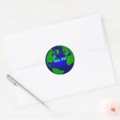 Sticker Rond globe, vois-moi (Enveloppe)