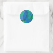 Sticker Rond globe-world baseball (Sac)