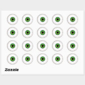 Sticker Rond Glode oculaire (Feuille)