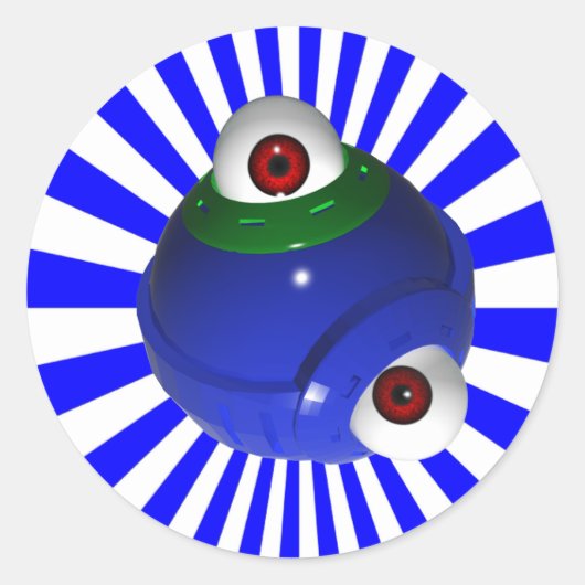 Sticker Rond glode oculaire (Devant)