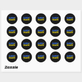 Sticker Rond Gloire à l'Ukraine (Feuille)