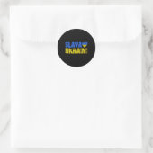 Sticker Rond Gloire à l'Ukraine (Sac)