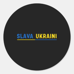 Sticker Rond Gloire à l'Ukraine 1