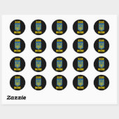 Sticker Rond Gloire à l'Ukraine 1 (Feuille)