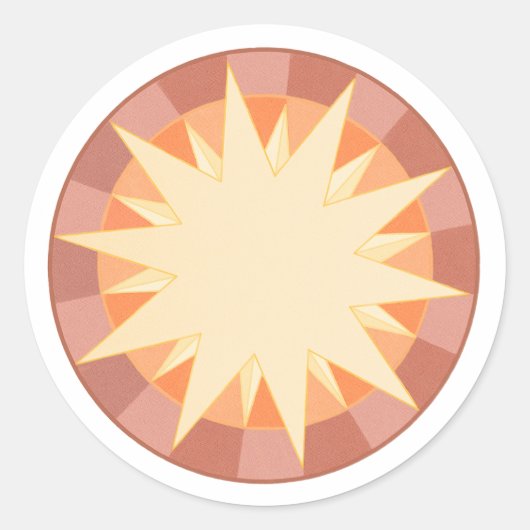 Sticker Rond Gloire céleste (Devant)
