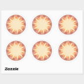 Sticker Rond Gloire céleste (Feuille)