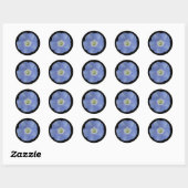 Sticker Rond Gloire du matin (Feuille)