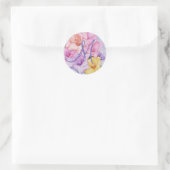 STICKER ROND GLORIEUX GLADIOLA FLORAL (Sac)