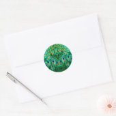 Sticker Rond Glorious Peacock (Enveloppe)
