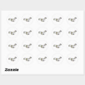 Sticker Rond gloster meteor (Feuille)