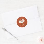 Sticker Rond Gloups Gloups Cachet d'enveloppe de Thanksgiving (Enveloppe)