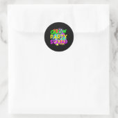 Sticker Rond Glow Party Squad Halloween Costume Pour Femmes Hom (Sac)
