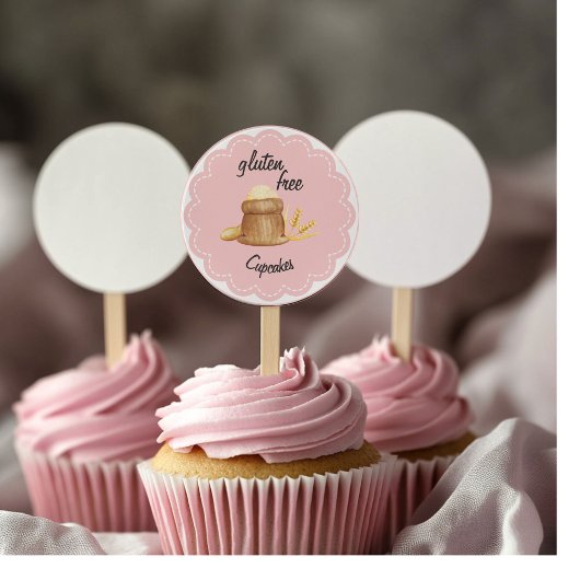 Sticker Rond Gluten Cupcakes gratuits