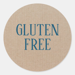 Sticker Rond Gluten Libre Allergie Coffre Culinaire