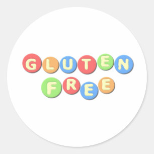 Sticker Rond Gluten Libre Celiac