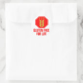 Sticker Rond Gluten Libre Pour La Vie (Sac)