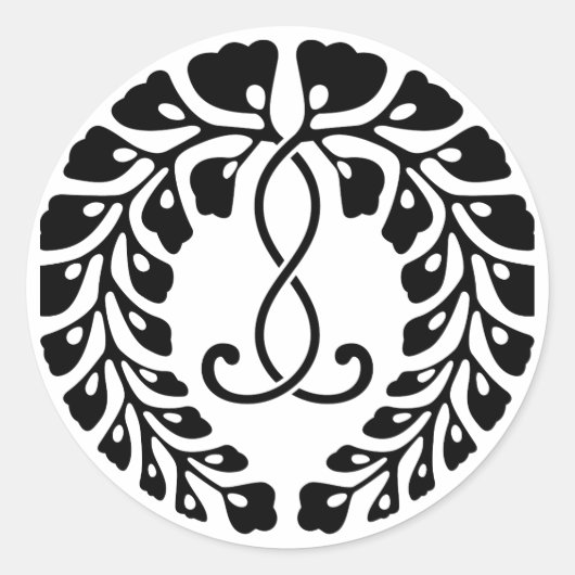 Sticker Rond glycine de Kujō (Devant)
