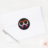 Sticker Rond Glyphes lesbiens | Lesbian (Enveloppe)