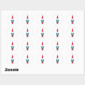 Sticker Rond Gnome (Feuille)