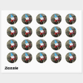 Sticker Rond Gnome bloqué (Feuille)