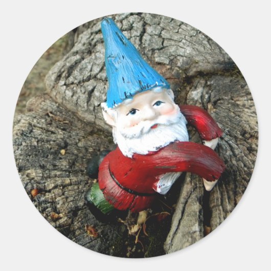 Sticker Rond Gnome bloqué (Devant)