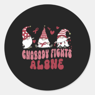 Sticker Rond Gnome de faucille Gno combat seule Cellule faucill