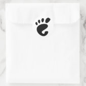 Sticker Rond Gnome - Linux - OSS FSF (Sac)
