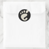 Sticker Rond Gnome - Linux - OSS FSF (Sac)
