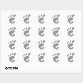 Sticker Rond Gnome - Linux - OSS FSF (Feuille)