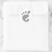 Sticker Rond Gnome - Linux - OSS FSF (Sac)