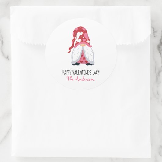 Sticker Rond Gnome Love (Sac)