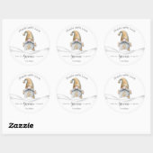 Sticker Rond Gnome Marchandises Maison Cuisine de vacances Pers (Feuille)