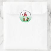 Sticker Rond Gnome pour les fêtes Noël (Sac)