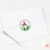 Sticker Rond Gnome pour les fêtes Noël (Enveloppe)