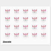 Sticker Rond Gnomes nordiques Noël (Feuille)