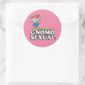 Sticker Rond Gnomosexuel (Sac)