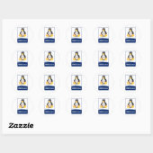 Sticker Rond GNU/Linux (Feuille)