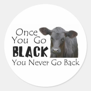 Sticker Rond Go Black Angus