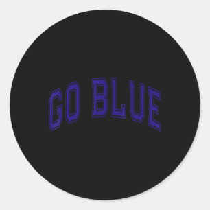 Sticker Rond Go Blue Summer Camp Team Competition Color Event W