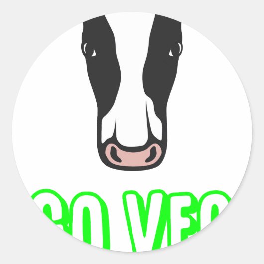 Sticker Rond Go Veg © Logo (Devant)
