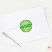 Sticker Rond Go Vegan (Enveloppe)