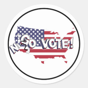 Sticker Rond Go Vote