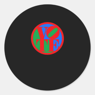 Sticker Rond Go Vote - Vote Blue - Vote Red - 2024 Presidential