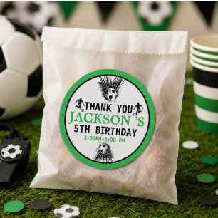 Sticker Rond Goal ! Fête d'anniversaire de 5 ans de foot