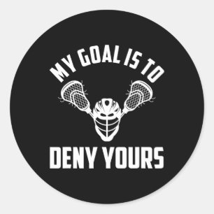 Sticker Rond Goalkeeper - Mon But Est De Vous Refuser