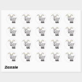 STICKER ROND GOAT ART (Feuille)